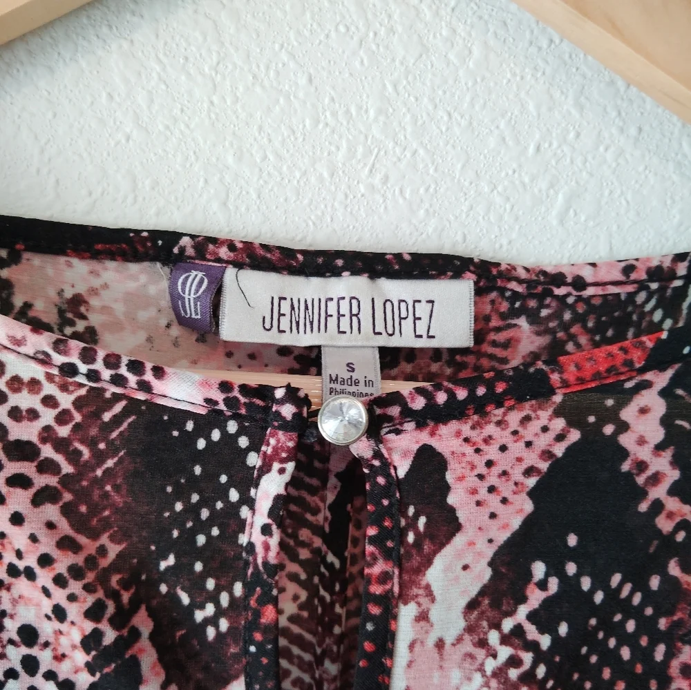 Jennifer Lopez Snake Print Blouse